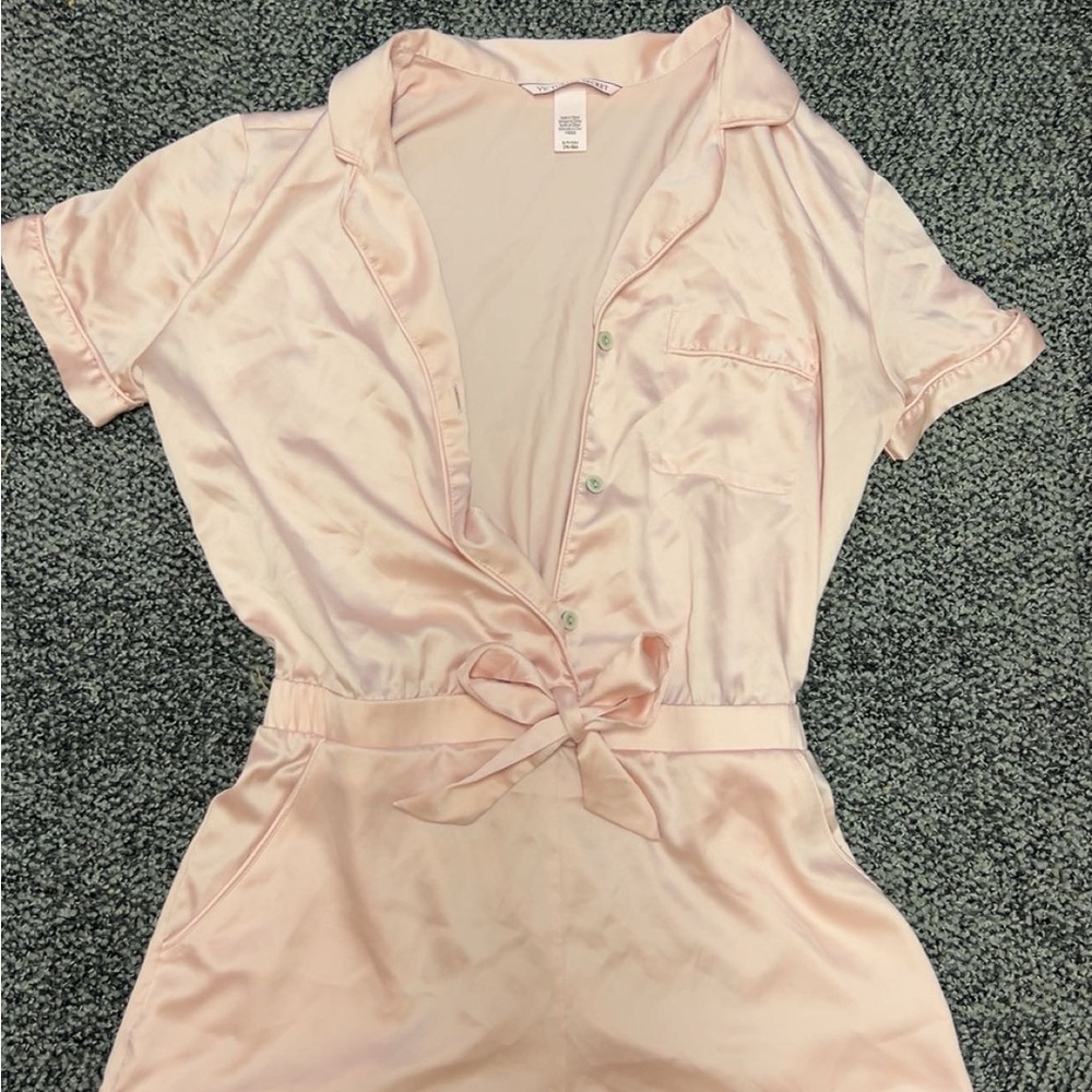 Victoria’s Secret Short Sleeve Romper - Light Pink